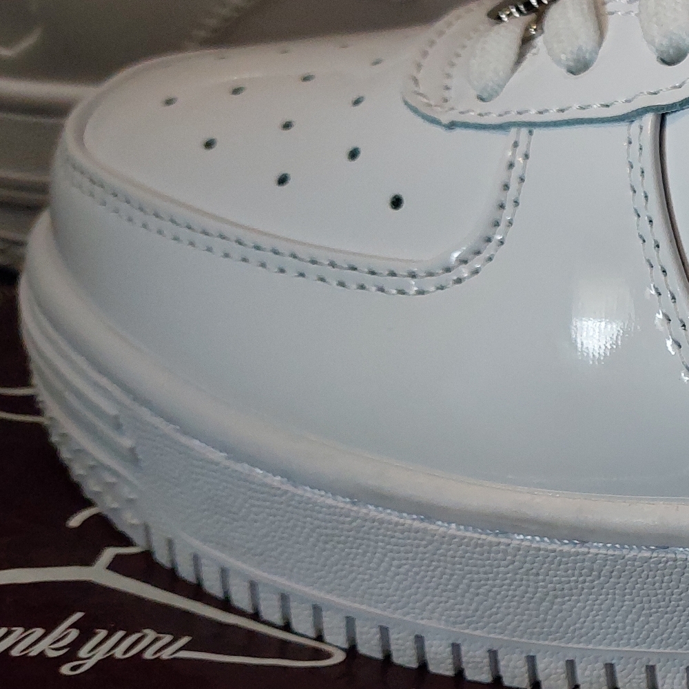 *New* Bathing Ape Bape Sta Men's Glossy White Sneakers Classic SIZE 10.5 - Picture 5 of 14